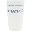 Gobelet plastique prénom #MATHÉO 33cl