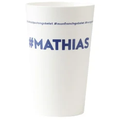 Gobelet plastique prénom #MATHIAS 33cl