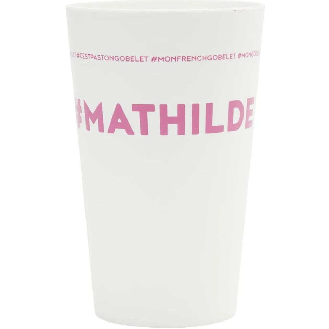 Gobelet plastique prénom #MATHILDE 33cl