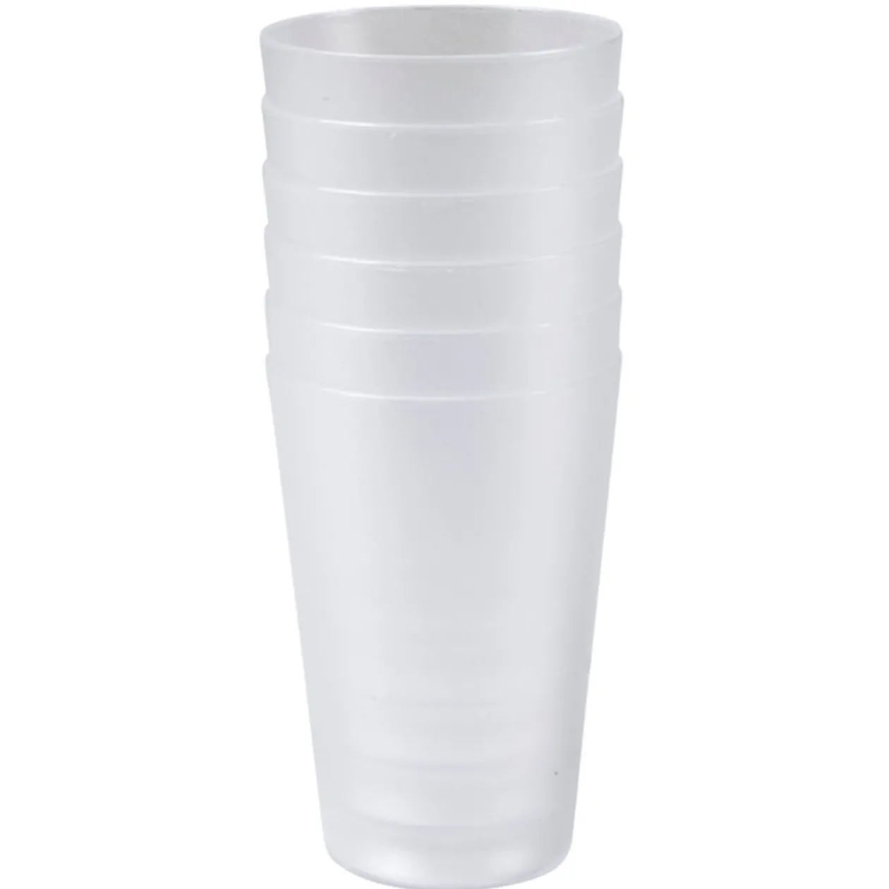Gobelet plastique rigide transparent x6