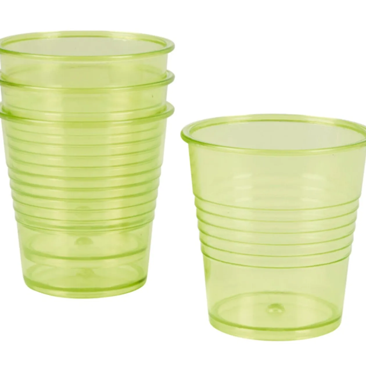 Gobelet plastique vert x4