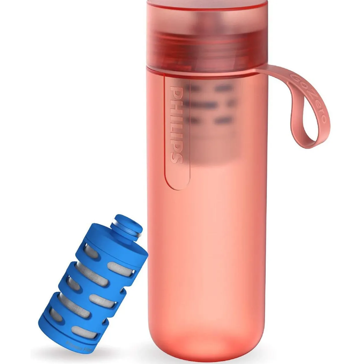 Gourde filtrante Philips GoZero Fitness 590 ml Rose