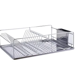Égouttoir à vaisselle avec porte-couverts inox
