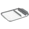 Égouttoir à vaisselle 30,3x41,5x3,8cm plastique gris et blanc