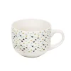 Jumbo en porcelaine motif triangle multicolore 47 cl