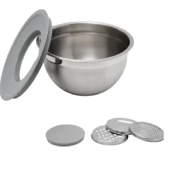 Kit bol mixeur avec accessoires de découpe inox