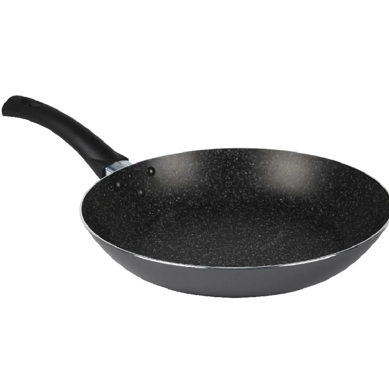 Lot 1 poêle + 1 casserole aluminium effet pierre