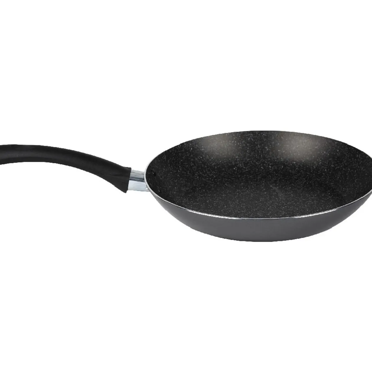 Lot 1 poêle + 1 casserole aluminium effet pierre