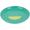 Lot de 4 assiettes à dessert bleu Ananas Summer smile