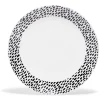 Lot de 4 assiettes à dessert rondes porcelaine Ø19 cm