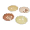 Lot de 4 assiettes à dessert porcelaine design crêpes