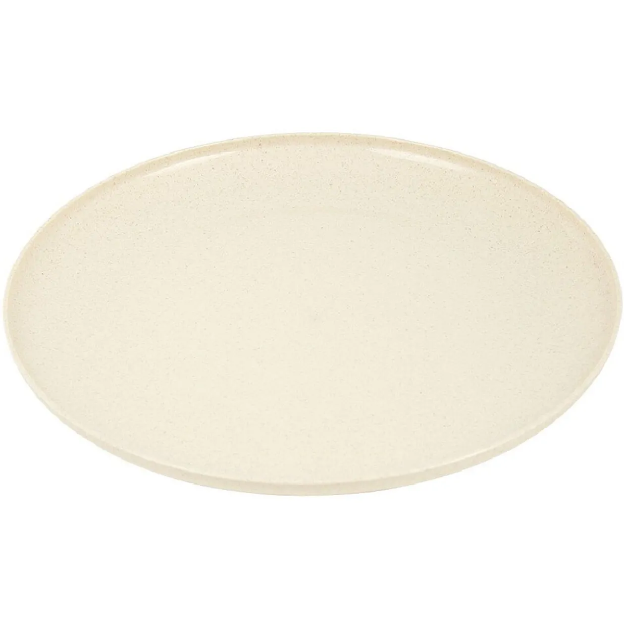 Lot de 4 assiettes plates beige