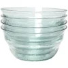 Lot de 4 coupelles en plastique effet martelé