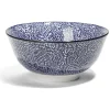 Lot de 4 coupelles 300ml porcelaine Ø15cm bleu et blanc