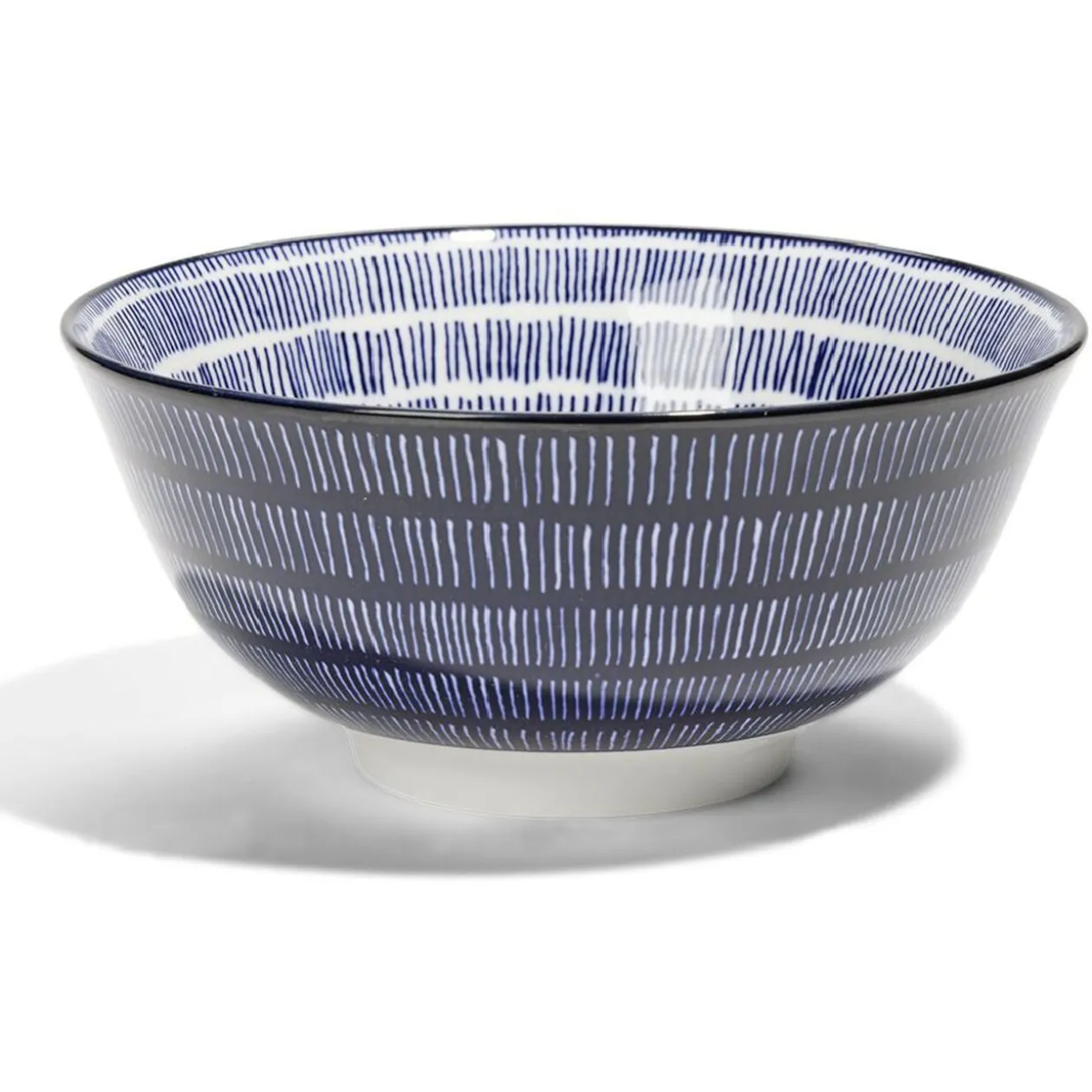 Lot de 4 coupelles 300ml porcelaine Ø15cm bleu et blanc