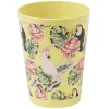 Lot de 4 gobelets décor oiseau et feuille 60 cl