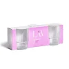 Lot de 3 gobelets en verre empilables 32,5cl