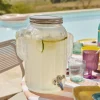 Lot de 4 gobelets en verre Nora coloré transparent 25,5cl