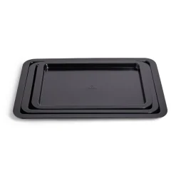 Lot de 3 plaques à four métal noir 38/43/48x29cm