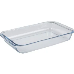 Lot de 3 plats à four empilables en verre