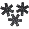 Lot de 3 protège-poêles Ø38cm polyester noir ou gris