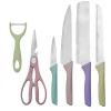 Lot de 6 ustensiles de découpe inox
