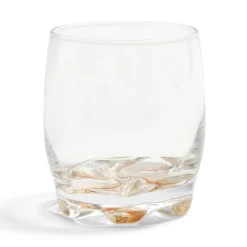 Lot de 3 verres 29cl en verre transparent fond coloré rose/violet/orange