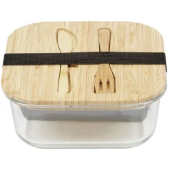 Luchbox avec couverts bambou et verre 1,1 L