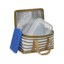 Lunch bag avec pain de glace et boîte alimentaire 25x14xH12cm