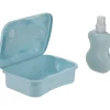 Lunch box bleu avec gourde intégrée