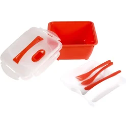 Lunch box compartimentée avec couverts