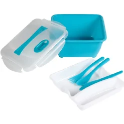 Lunch box compartimentée avec couverts