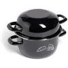Marmite à moules avec couvercle Ø20,5cm acier noir