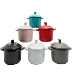 Mini cocotte ronde noir