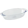 Mini plat en verre forme ovale