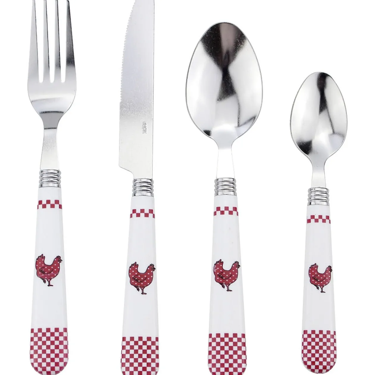 Ménagère 24 pièces design campagne
