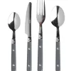 Ménagère 16 pièces inox manche plastique gris