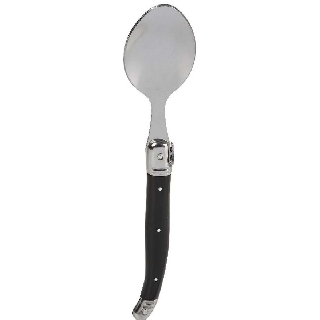 Ménagère 32 pièces noir et gris chromé