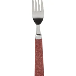 Ménagère 24 pièces paillettes rouge
