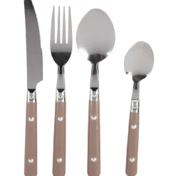 Ménagère 16 pièces taupe