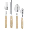 Ménagère bistrot 24 pièces effet bois