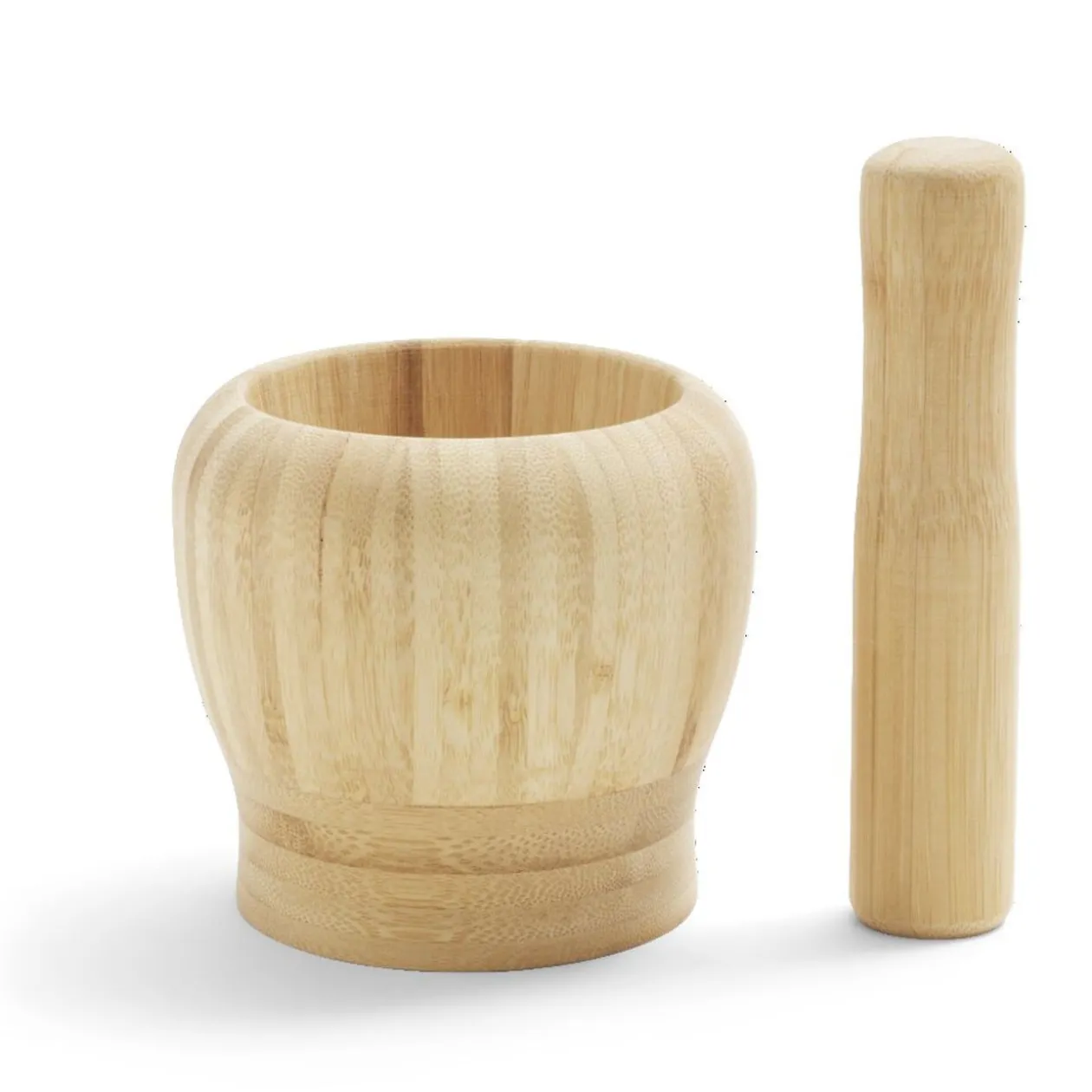 Mortier en bambou H14,5cm