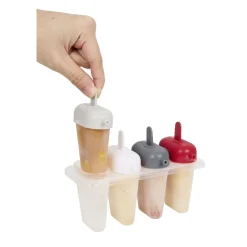 Moule à glace avec manche coloré x 4