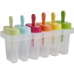 Moule à glace transparent et multicolore x6
