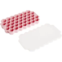 Moule à glaçon silicone rose x37 - 20,8x12,8xH2,3cm