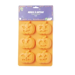Moule à gâteau Halloween silicone orange 27x18xH3cm