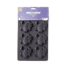 Moule à gâteau Halloween silicone noir 27x18xH3cm