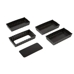 Moule à mini cake avec fond amovible x4