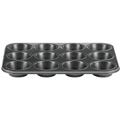 Moule à muffin coeur coulant en métal x12