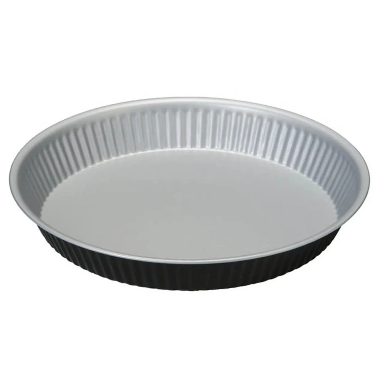 Moule à tarte antiadhésif rond Happy Hour gris noir